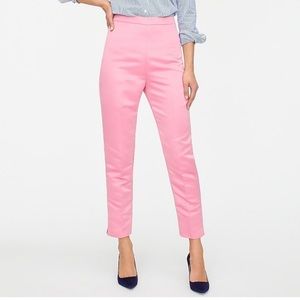 Jcrew | High-rise cigarette pant in satin (8T)